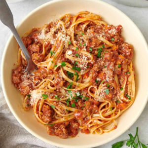 beef bolognese spaghetti, TTDI