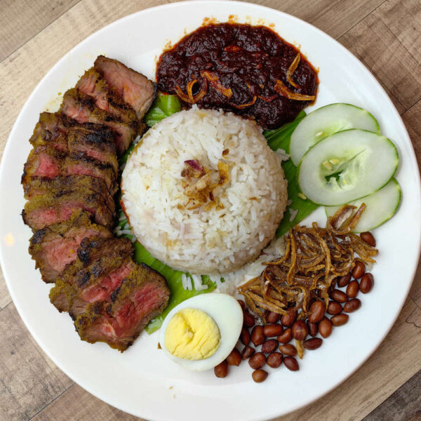 Australian Striploin Nasi Lemak