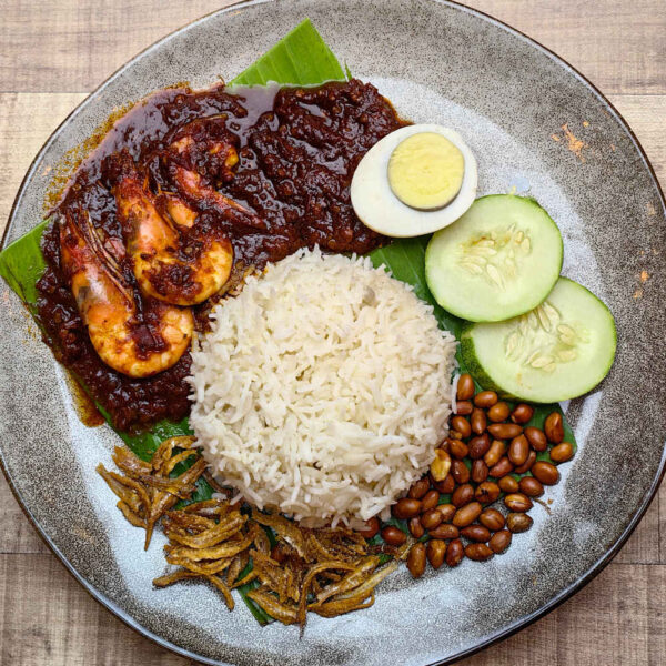 nasi lemak udang